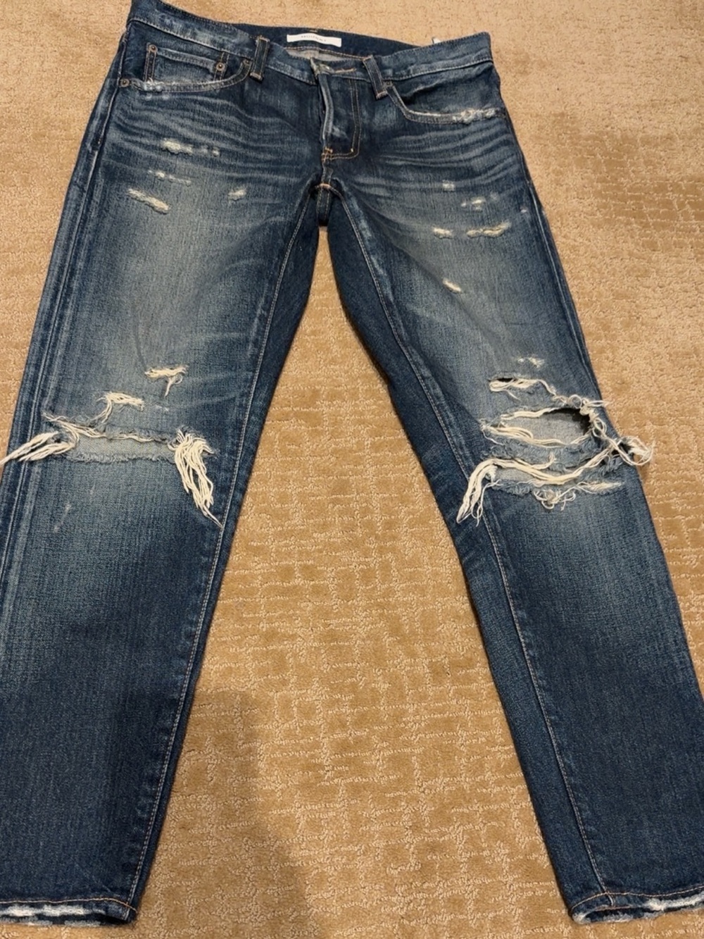 MOUSSY Vintage Denver Tapered Distressed Jeans Size 26 Made in Japan